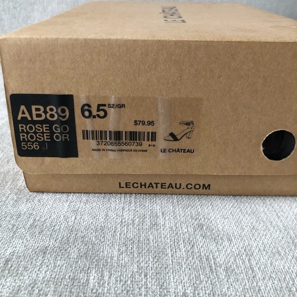 Rose gold high heel sandals - Picture 8 of 9